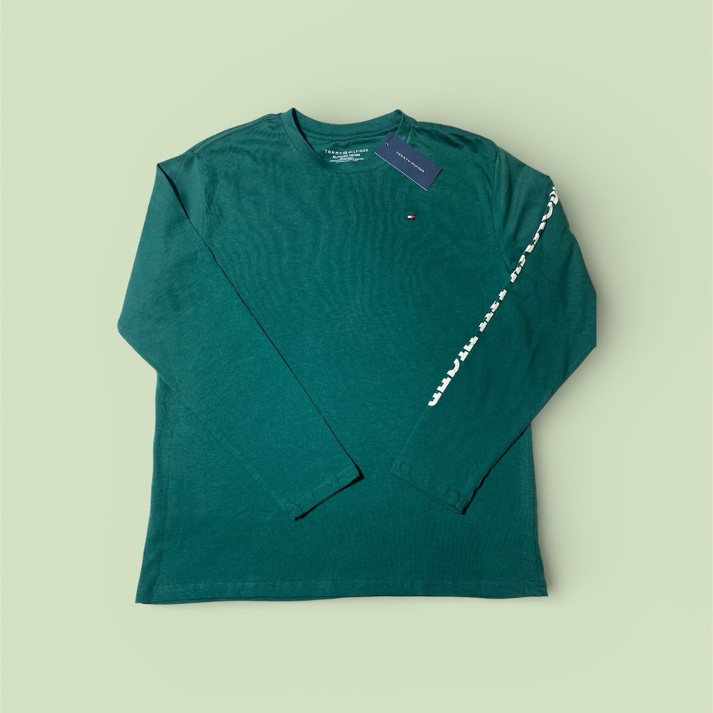 Tommy Hilfiger Kids Green Long Sleeve Tee